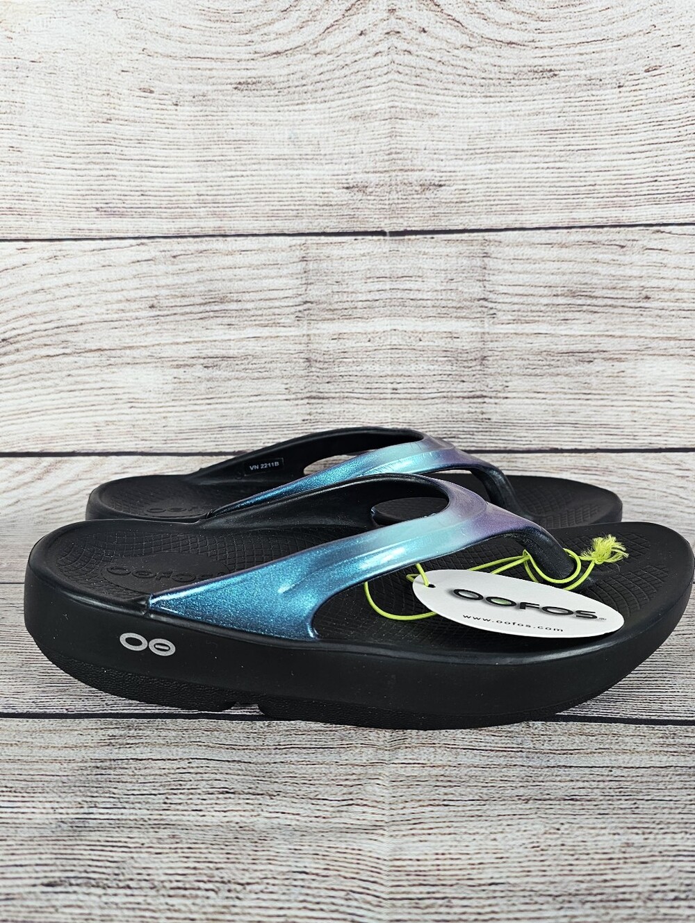 Oofos Women's Oolala Luxe Atlantis Slide On Slippers Size 5 (Style#1401) NEW